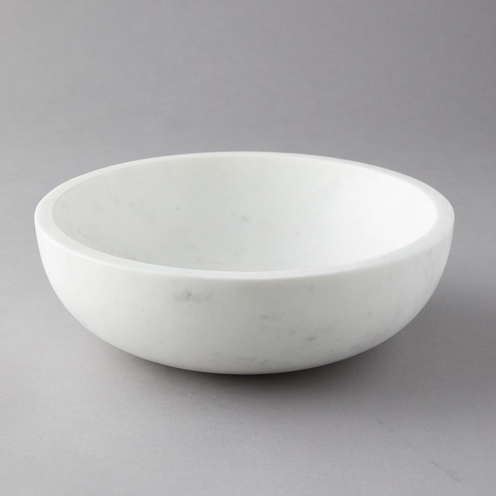 WHITE MARBLE BOWL Ø 30 CM - Mabrook Hotel Supplies