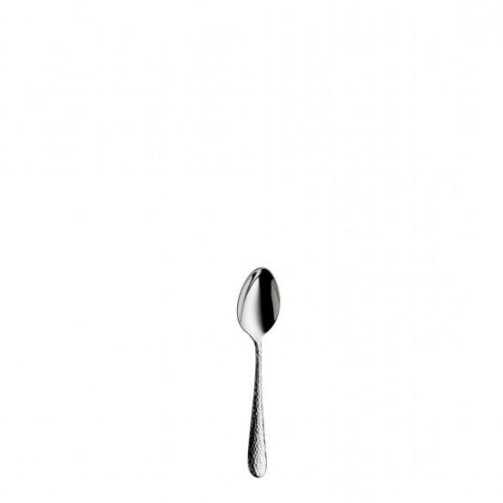 Tea-/Coffee spoon, large Sitello stainless 18/10, polished, hammered  length 6 1/4 in. - Mabrook Hotel Supplies