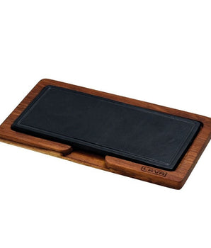 LAVA WOODEN SERVICE PLATTER IROKO - Mabrook Hotel Supplies