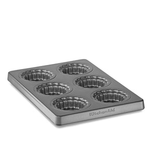 KITCHENAID 6-CAVITY PIE PAN WITH REMOVABLE BOTTOMS - Mabrook Hotel Supplies