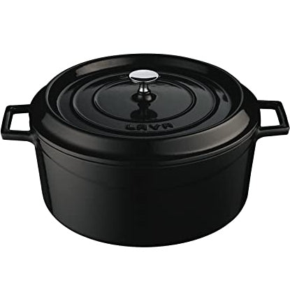 LAVA ROUND CASSEROLE MATT BLACK - (Ø)?14 CM - Mabrook Hotel Supplies