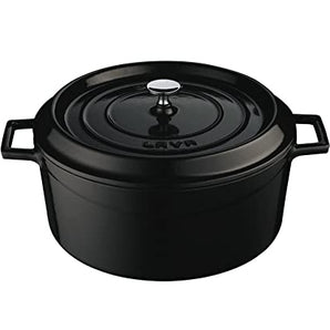 LAVA ROUND CASSEROLE MATT BLACK - (Ø)?14 CM - Mabrook Hotel Supplies