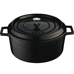 LAVA ROUND CASSEROLE MATT BLACK - (Ø)?14 CM - Mabrook Hotel Supplies