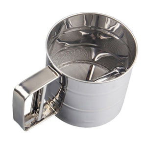 FLOUR OR SUGAR STRAINER STAINLESS STEEL - Mabrook Hotel Supplies