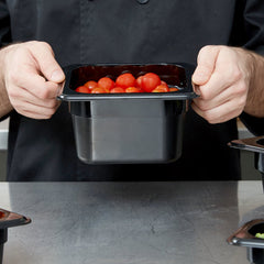 Cambro, GN 1/6 Polycarbonate food pan,BLACK - Mabrook Hotel Supplies