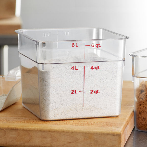 Cambro, Polycarbonate Square Food Storage Container - Mabrook Hotel Supplies