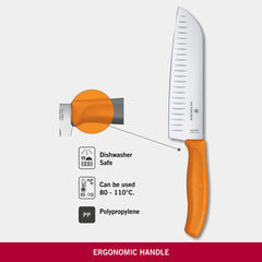 VICTORINOX SWISS CLASSIC, SANTOKU KNIFE,  17cm - Mabrook Hotel Supplies