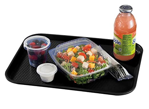 CAMBRO FAST FOOD TRAY BLACK- 30X41 CM - Mabrook Hotel Supplies