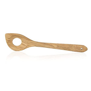 ROUND WOODEN SPOON WITH BEACK 30 CM. - Mabrook Hotel Supplies