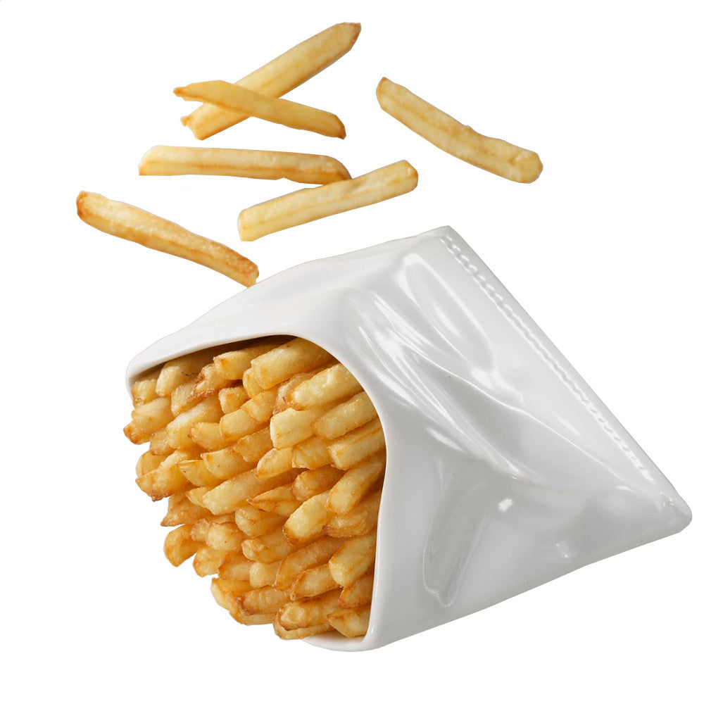 REVOL FRENCH FRIES HOLDER WHITE PORCELAIN - Mabrook Hotel Supplies