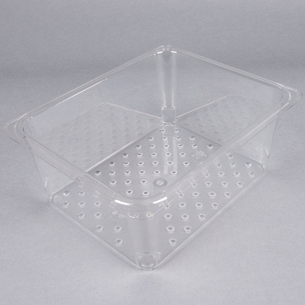 CAMBRO, POLYCARBONATE FOOD PAN COLANDER PAN- CLEAR - Mabrook Hotel Supplies