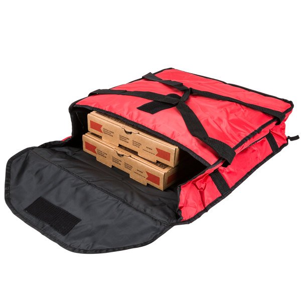 RUBBERMAID PROSERVE® PIZZA DELIVERY BAG RED SMALL - Mabrook Hotel Supplies