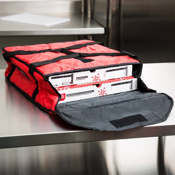 RUBBERMAID PROSERVE® PIZZA DELIVERY BAG RED SMALL - Mabrook Hotel Supplies