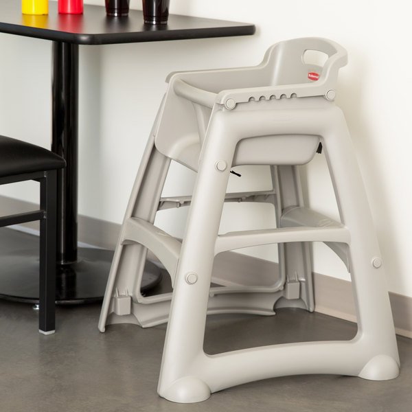 RUBBERMAID STURDY CHAIR™ HIGH CHAIR PLATINUM - Mabrook Hotel Supplies