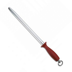 VICTORINOX BUTCHER SHARPENING STEEL, OVAL, BURGUNDY-RED - Mabrook Hotel Supplies