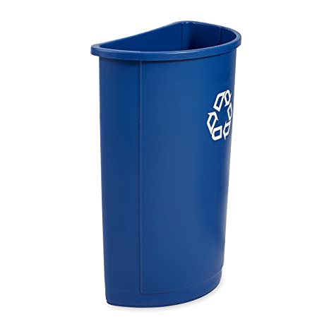RUBBERMAID, HALF ROUND RECYCLING CONTAINER - 21 GALLONS - Mabrook Hotel Supplies