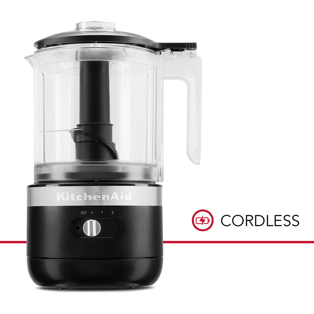 KITCHENAID CORDLESS FOOD CHOPPER 1.19L  5KFCB519 - MATT BLACK - Mabrook Hotel Supplies