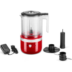 KITCHENAID CORDLESS FOOD CHOPPER 1.19L  5KFCB519 - EMPIRE RED - Mabrook Hotel Supplies