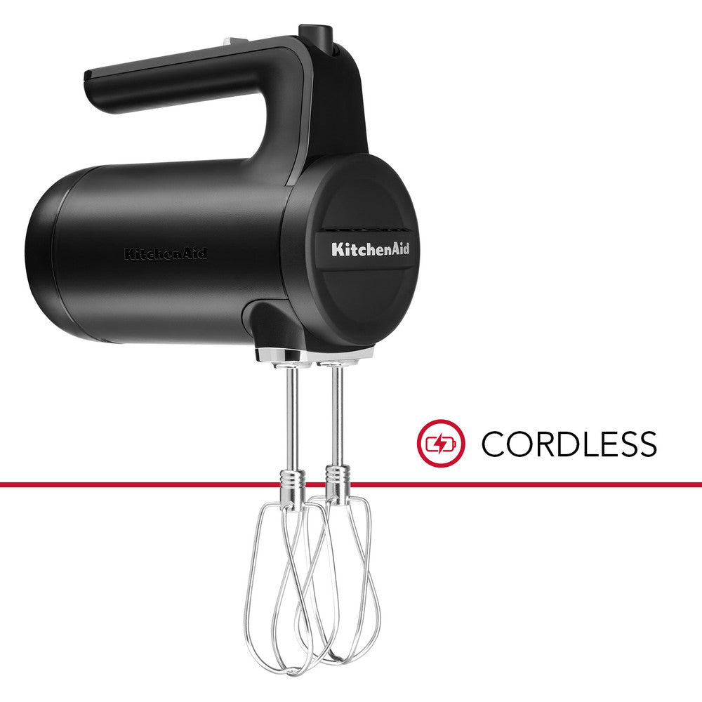 KITCHENAID CORDLESS HAND MIXER 5KHMB732 - MATT BLACK - Mabrook Hotel Supplies