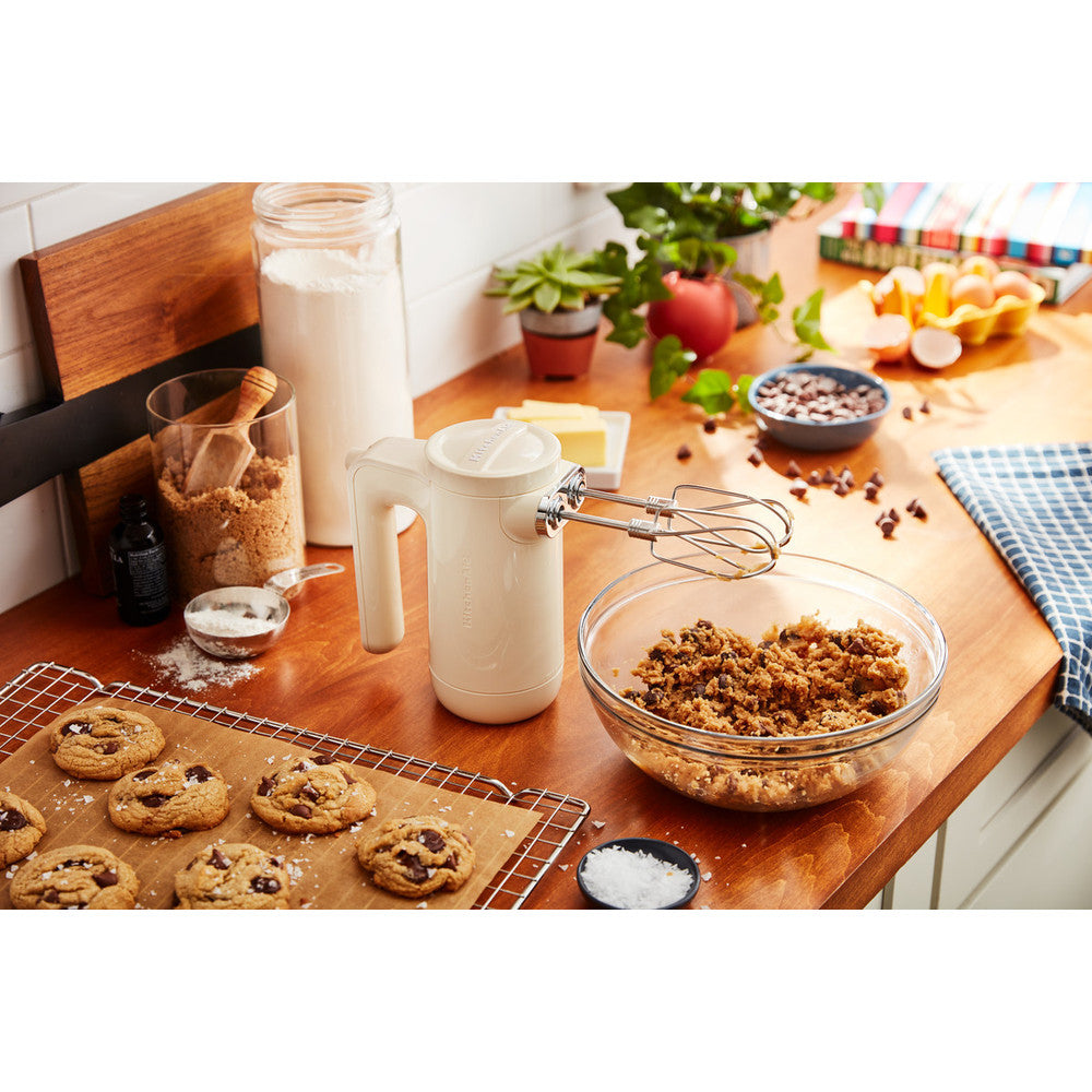 KITCHENAID CORDLESS HAND MIXER 5KHMB732 - ALMOND CREAM - Mabrook Hotel Supplies