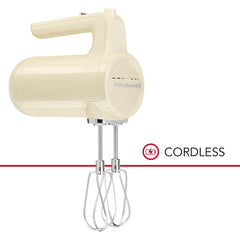KITCHENAID CORDLESS HAND MIXER 5KHMB732 - ALMOND CREAM - Mabrook Hotel Supplies