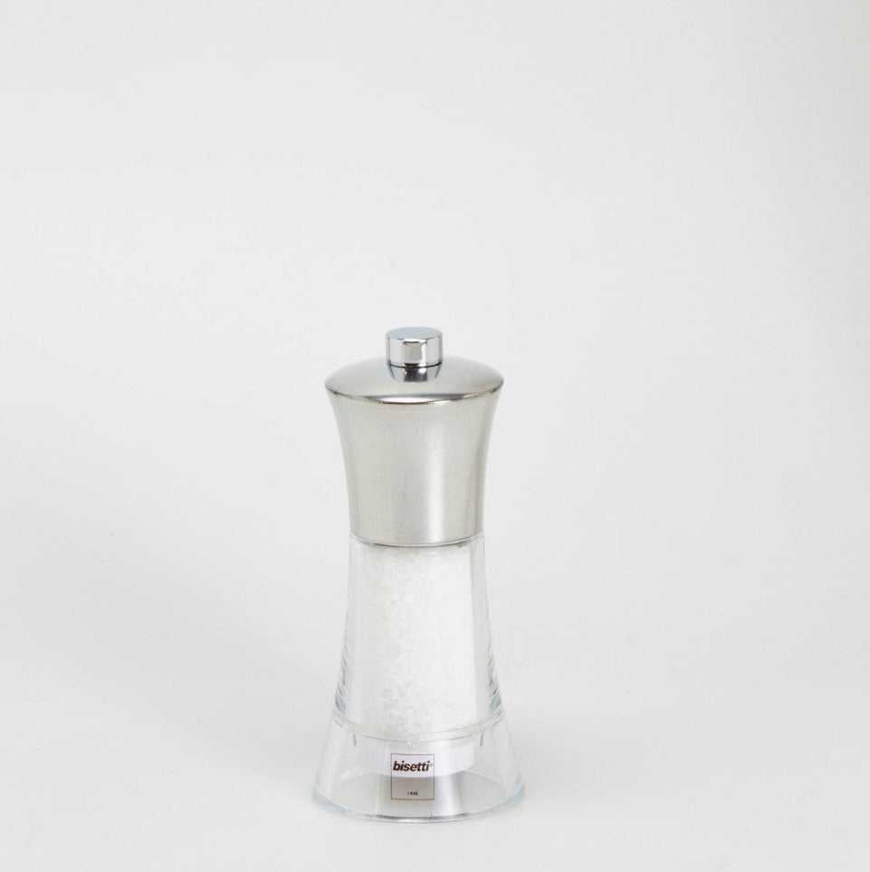 BISETTI ACRYLIC SALT MILL HEAD STEEL - 13 CM - Mabrook Hotel Supplies