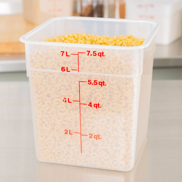Cambro, Translucent Square Food Storage Container - Mabrook Hotel Supplies