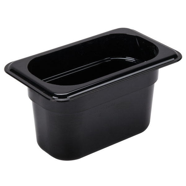 Cambro, GN 1/9 Polycarbonate food pan, BLACK - Mabrook Hotel Supplies