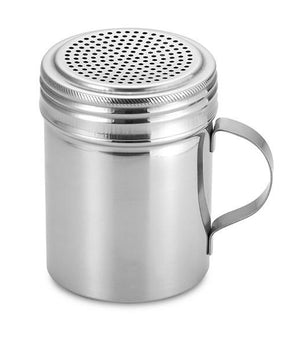 DREDGER WITH HANDLE, STAINLESS STEEL - 10 OZ - Mabrook Hotel Supplies