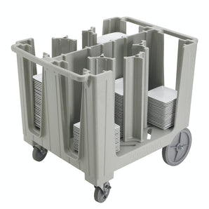 CAMBRO ADJUSTABLE DISH CADDIE WITH 6 DIVIDER, SPECKLED GRAY - Mabrook Hotel Supplies