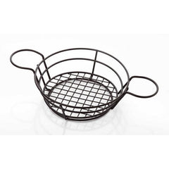 ROUND FINGERFOOD SERVING BASKET,DIM:21X6 CM - Mabrook Hotel Supplies
