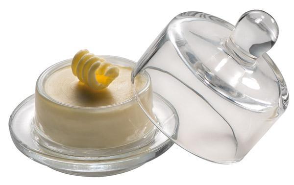 APS GLASS BUTTER DISH - Mabrook Hotel Supplies