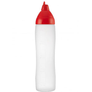 NON DRIP RED 50 CL./ 17OZ SAUCE DISPENSER - Mabrook Hotel Supplies