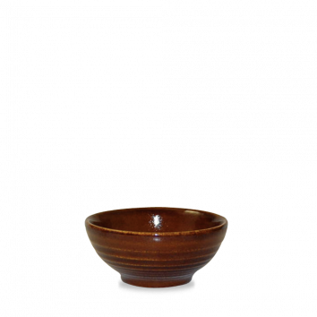 CHURCHILL CINNAMON RIPPLE SNACK BOWL - 6OZ - Mabrook Hotel Supplies