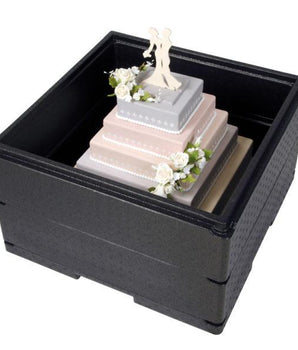 THERMO FUTURE BOX,TORTE-RAHMEN/FRAME FOR WEDDING CAKE BOX,INSIDE DIM:59.5X59.5X16.2CM,OUTSIDE DIM:52.5X52.5X14.5CM - Mabrook Hotel Supplies