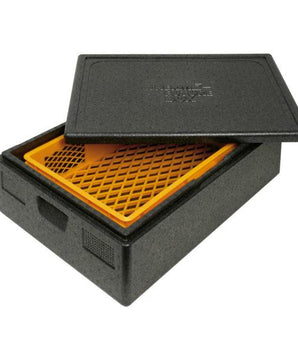 ALLROUND THERMO FUTURE BOX LID INCLUDED,COLOR: BLACK, CAPACITY: 42 L, WITH ERGONOMIC HANDLES. INSIDE DIM: 625X425X160 MM. OUTSIDE DIM: 685X485X220 MM. - Mabrook Hotel Supplies