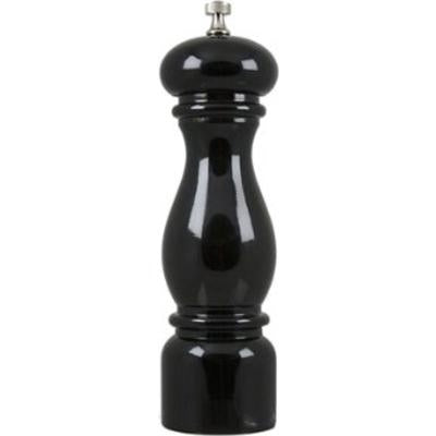 BISETTI PEPPER MILL BLACK GLOSSY LACQUERED BEECH WOOD - Mabrook Hotel Supplies