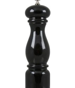 BISETTI PEPPER MILL BLACK GLOSSY LACQUERED BEECH WOOD - Mabrook Hotel Supplies