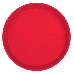 "ROUND CAMTRAY 10 inches, COLOUR: RED" - Mabrook Hotel Supplies