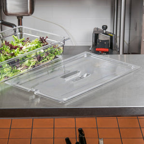Cambro, GN 1/1 Polycarbonate Lid and Drain Shelf , CLEAR - Mabrook Hotel Supplies