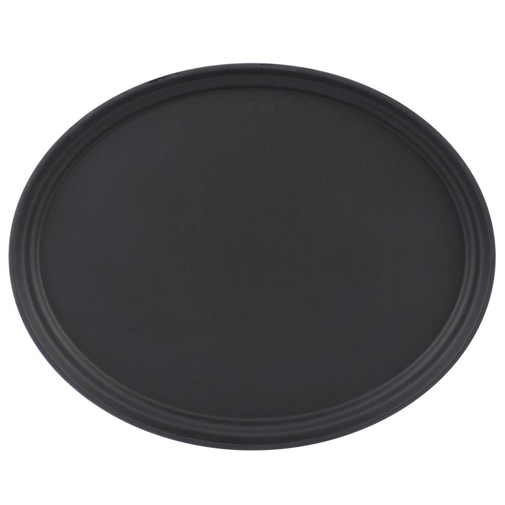 CAMBRO CAMTREAD BLACK OVAL TRAY SIZE:19x23 cms - Mabrook Hotel Supplies