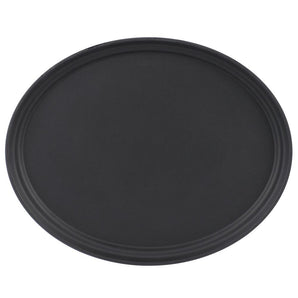 CAMBRO CAMTREAD BLACK OVAL TRAY SIZE:19x23 cms - Mabrook Hotel Supplies