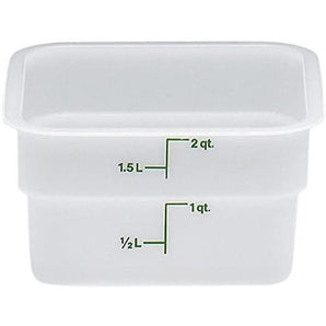 CAMBRO POLYETHYLENE SQUARE FOOD STORAGE CONTAINER, CAP:1.9 Lt - Mabrook Hotel Supplies