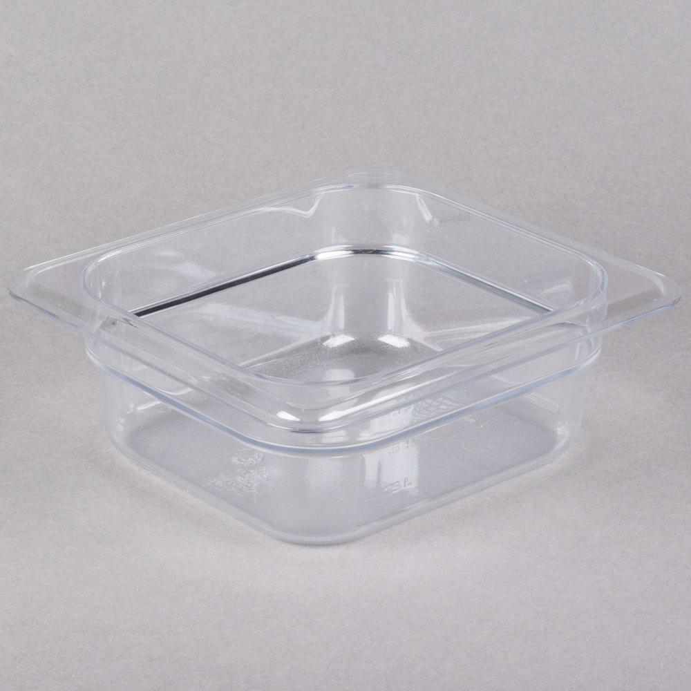 Cambro, GN 1/6 Polycarbonate food pan, CLEAR - Mabrook Hotel Supplies