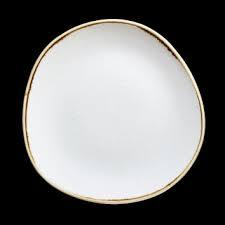 STONECAST BARLEY WHITE ROUND TRACE PLATE 10 3/8" BOX 12 - Mabrook Hotel Supplies