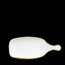 STONE CAST BARLEY WHITE HANDLED PADDLE,DIM:LENGTH-28.40 CM - Mabrook Hotel Supplies