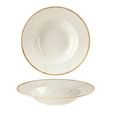 "STONECAST BARLEY WHITE PROFILE WIDE RIM BOWL MED 9.4"" BOX 12" - Mabrook Hotel Supplies