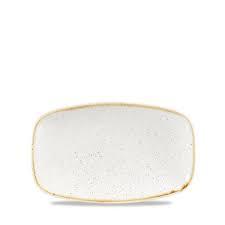 STONECAST BARLEY WHITE OBLONG CHEFS PLATE 7 4/5X4 3/4" BOX 12 - Mabrook Hotel Supplies