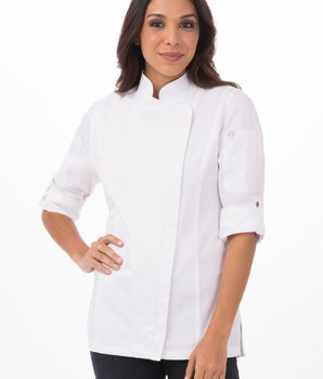 Coat-Ess-Women-Hartford-S/S/White - Mabrook Hotel Supplies