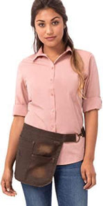INDY HIPSTER URB WAISTBELT APRON,COLOR:CHOCOLATE - Mabrook Hotel Supplies
